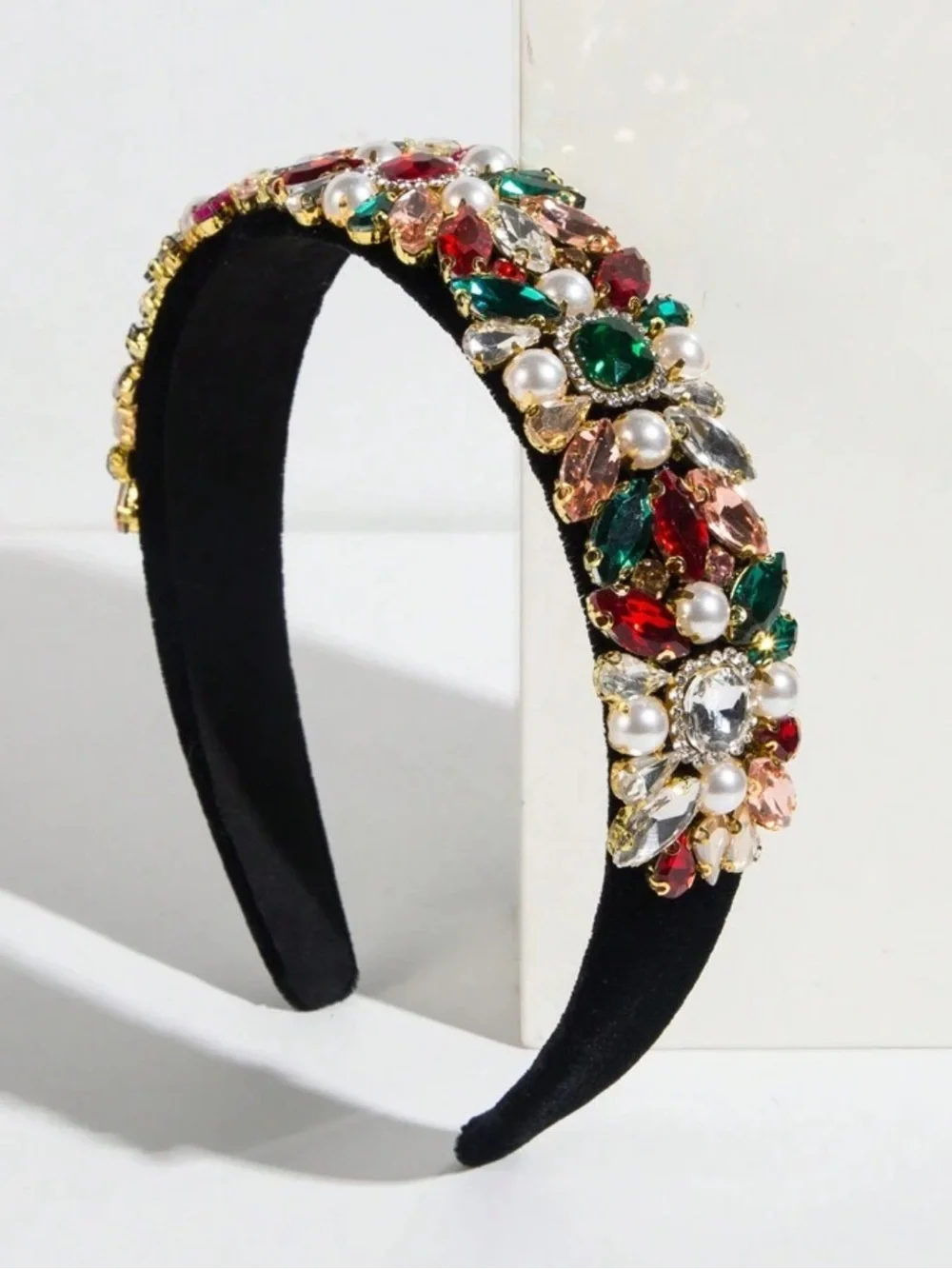 Embellished multicolor Crystal Headband‎
